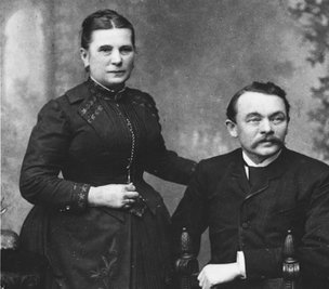 Carl Wolf (1838-1915) und seine Ehefrau Clara.
