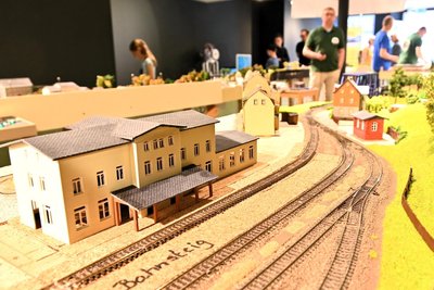 Der Colditzer Bahnhof der Muldentalbahn.