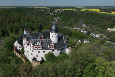 Die Rochsburg von oben: Um 1190 erbaut braucht die Anlage eine Frischekur.