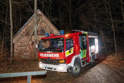 Weil ein Hund in den Gleisbergbruch gestürzt war, rückte die Rochlitzer Feuerwehr aus.