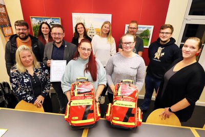Nach langen Vorbereitungen verfügt Großschirma jetzt über eine reguläre First-Responder-Gruppe.