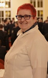 Manuela Brückner (51) vom Technischen Hilfswerk, Kreisverband Aue/Schwarzenberg.
