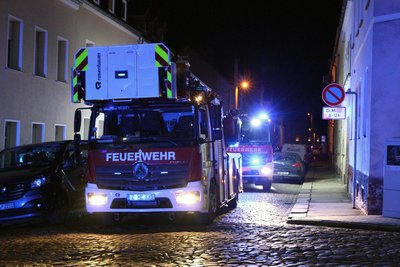 Gut zu sehen: Auf der Albanstraße in Meerane geht es eng zu.