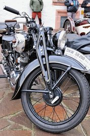 Es gab manche Zweiradrarität, wie diese DKW-Maschine aus dem Jahr 1936, zu sehen.