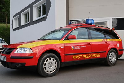 Bei dem Fahrzeug handelt es sich um ein ehemaliges Auto des Kreisbrandmeisters. Dank der Unterstützung von Firmen wurde es technisch und optisch auf den besten Stand gebracht.