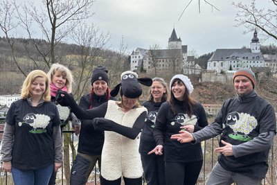 Sie haben den Spazierweg in Schwarzenberg entwickelt, die Geschichte erfunden und sind die Tour schon mehrfach abgelaufen, die Mitglieder der AG „Beleben und Netzwerken“.