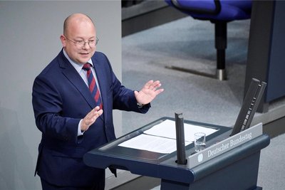 "Ein unbedachtes Wort meinerseits": Frank Müller-Rosentritt (FDP) im Deutschen Bundestag. Bei Twitter schlug er verbal über die Stränge.