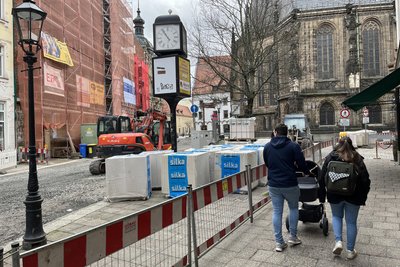 Die Bauarbeiten auf dem Marienplatz haben etwa zweieinhalb Jahre gedauert.