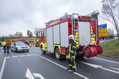 Zwei Fahrzeuge kollidierten am Samstag auf dem Autobahnzubringer S 258 bei Elterlein.