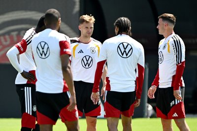 Deutschlands Kapitän Joshua Kimmich im Training vor dem ersten WM-Spiel gegen Curacao.