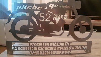Der Pokal für den 52. Platz steht in Meinersdorf. 