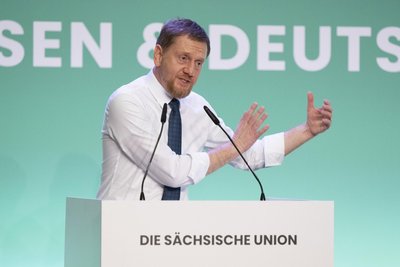 Verteidigte den Koalitionsvertrag mit der SPD: Sachsens CDU-Chef und Ministerpräsident Michael Kretschmer.