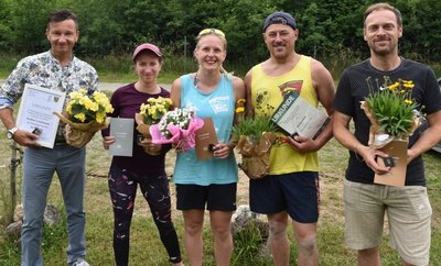 Wurden für ihre Verdienste im ESV Lok Adorf ausgezeichnet: Steffen Lachmann, Marlen Reidel, Annemarie Aechtner, Chris Nentwich und André Weller (von links nach rechts). 