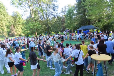 Zum 33. Unabhängigkeitstag der Ukraine gab es am Samstag ein Fest im Werdauer Stadtpark.