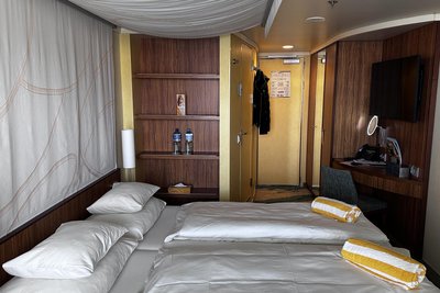 Fast wie im Hotel: Kabine auf Deck 8.