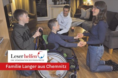 Für Familie Langer aus Chemnitz wird sich die Mobilität im Alltag dank eines behindertengerechten Autos künftig sehr verbessern.