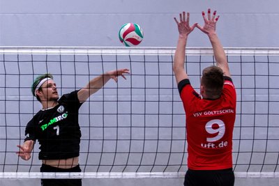 Beim 3:1-Sieg gegen den VSV Fortuna Göltzschtal erhielt Diagonalangreifer Christoph Schmidt den Titel als wertvollster Spieler für sein Team.