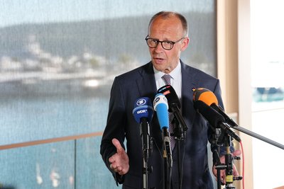 Laut Merz soll Deutschland 2035/36 erneut versuchen, einen Sitz im Sicherheitsrat zu bekommen. 