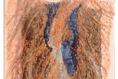„Aufbruch“ heißt dieses Werk der Thüringer Künstlerin Anke Pradel-Schönknecht. Ihre Ausstellung "Reise ins Unbekannte" eröffnet am Freitag, 18 Uhr im Königlichen Kurhaus.