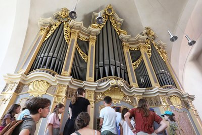 Die Silbermann-Orgel in der Petrikirche spielt bei der „Kinderkathedrale“ eine wichtige Rolle.