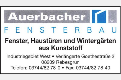 Anzeige: AFB Auerbacher Fensterbau GmbH