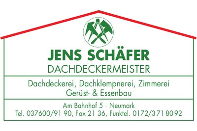 Anzeige: Dachdeckermeister Jens Schäfer 