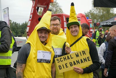 Die drei Bananen Tom, Dave und Marc. Die Jungs aus Hainichen haben häufiger Auftritte als Obst.