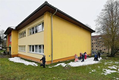 An der Nordseite der Kita "Buratino" in Wechselburg soll ein neuer Anbau für den Hort entstehen. 