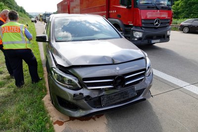 Fünf Autos waren insgesamt in die Auffahrunfälle verwickelt. 