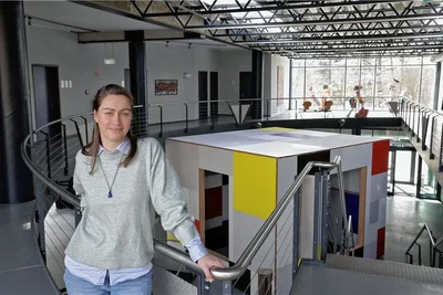 Nicole Schubert im neuen Teil des Kulturpalais: Er soll zu einem soziokulturellen Zentrum werden, so die Idee. 
