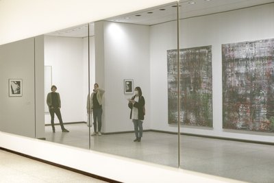  Der "Birkenau"-Zyklus aus dem Jahr 2014 von Gerhard Richter in der aktuellen Ausstellung in Berlin.