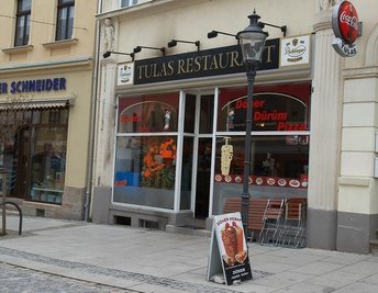 Auf dieses Lokal in Reichenbach, Zwickauer Straße, ist ein Brandanschlag verübt wurden.