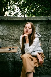 Die ukrainische Fotografin Polina Polikarpova. 