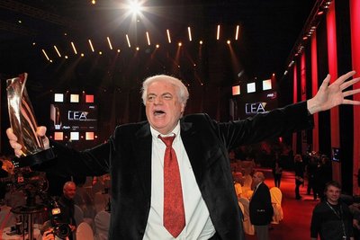 Der Musikmanager freute sich während der Verleihung des Live Entertainment Award 2010 in Hamburg über den Preis für sein Lebenswerk.