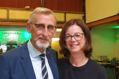 Innenminister Armin Schuster, hier im Bild mit seiner Frau Kathrin, tritt erstmals für die sächsische CDU als Direktkandidat an.