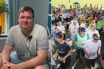 René Lochmann hatte als Kind Krebs. Er freut sich über die Firmenlauf-Spende.