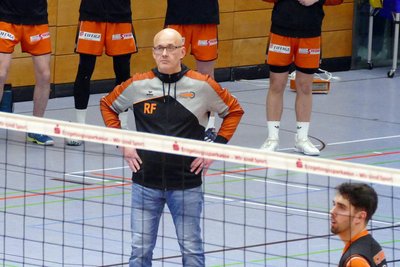 Bislang konnte VC-Trainer Rico Fritzsch nur bedingt zufrieden mit den Ergebnissen der Zschopauer Volleyballer sein.