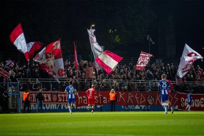Rund 500 FSV-Fans waren mit nach Berlin gereist, um die Schmitt-Elf zu unterstützen.