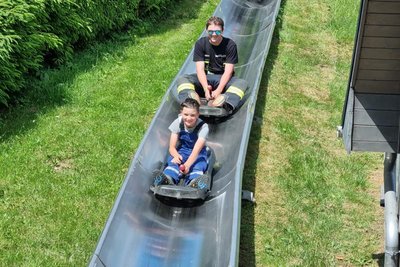 Zur Belohnung für den ersten Platz ging es auf die Sommerrodelbahn.