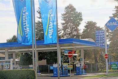 Eine von vielen Tankstellen in Freiberg: Die Aral-Tankstelle an der Olbernhauer Straße. 