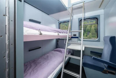 Ein Bett im Schlafwagen von European Sleeper von Dresden nach Amsterdam oder Brüssel ist ab 129 Euro erhältlich. Foto: Jeroen Berends/European Sleeper