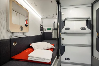 Mini-Cabins der ÖBB-Night-Jets erlauben Privatsphäre in Liegewagen. In Sachsen kommen die neuen Waggons allerdings noch nicht zum Einsatz. Foto: Harald Eisenberger/ÖBB