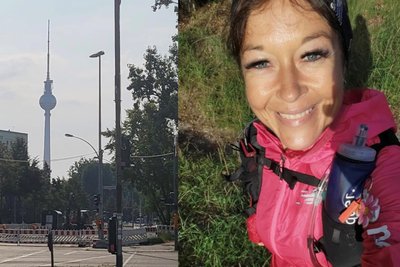 Christin Ziehr gehörte am Wochenende zu den 60 Prozent, die beim Berliner Mauerweglauf eine Medaille bekamen.