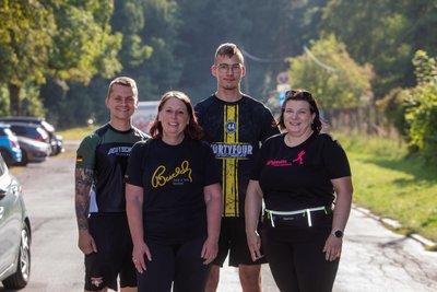 Freuen sich auf den Firmenlauf (von links): Martin Langhammer, Romy Forbriger, Florian Tröger und Nicole Nordmann.