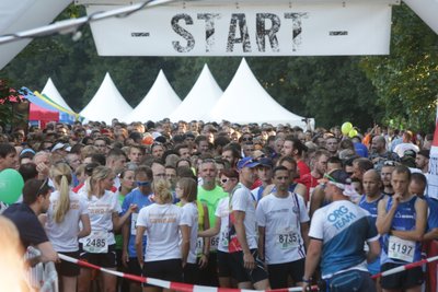 Vor dem Start des diesjährigen Chemnitzer Firmenlaufs.