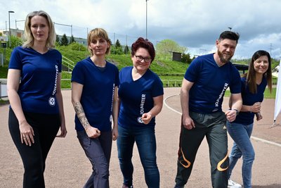 Startklar sind (v. l.): Christien Kaden, Sina Bonitz, Janet Haase, Michael Siegel und Alexandra Gallowski.