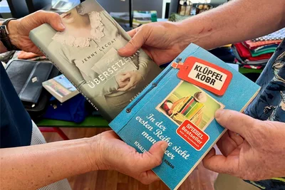 Büchertausch im Grünenbüro