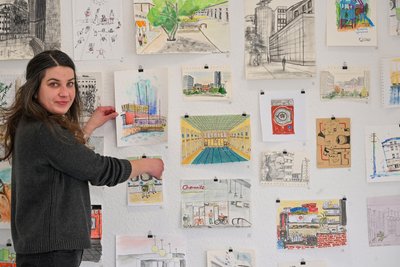 Luise Grudzinski leitet den Open Space an der Brückenstraße.