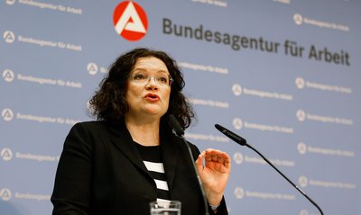 BA-Chefin Andrea Nahles wird die Finanzzahlen im Haushaltsausschuss des Bundestags vorstellen. (Archivfoto)