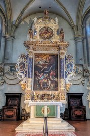 Der Hauptaltar in der St. Marienkirche zu Marienberg (1617).